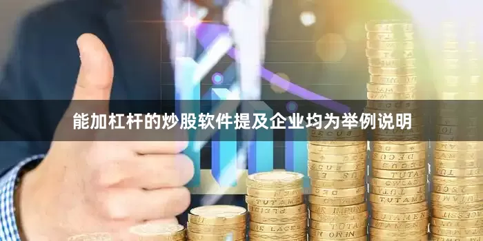 能加杠杆的炒股软件提及企业均为举例说明